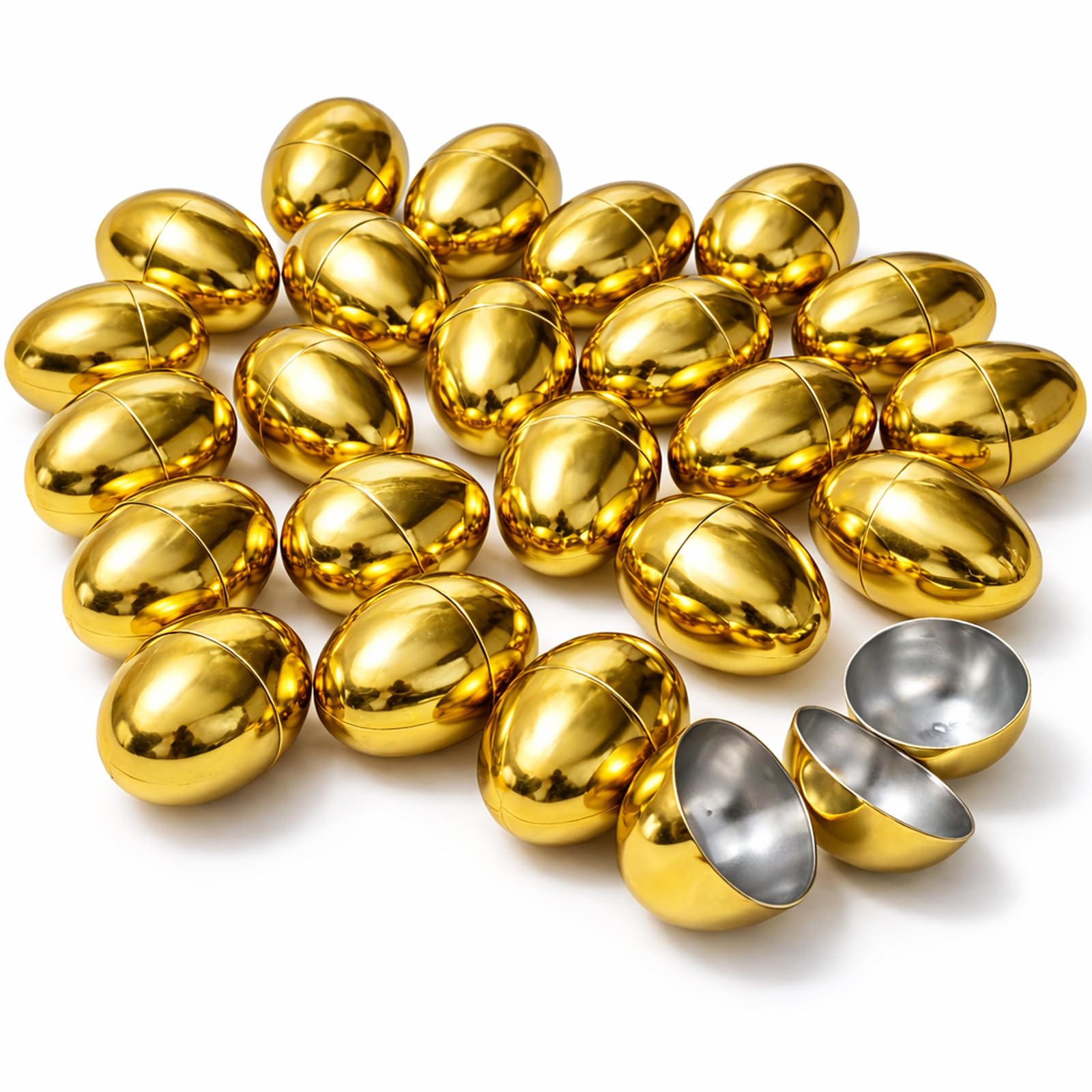 Amazon.com: GiftExpress Gold Easter Eggs - 50 Piece Bulk 2.3